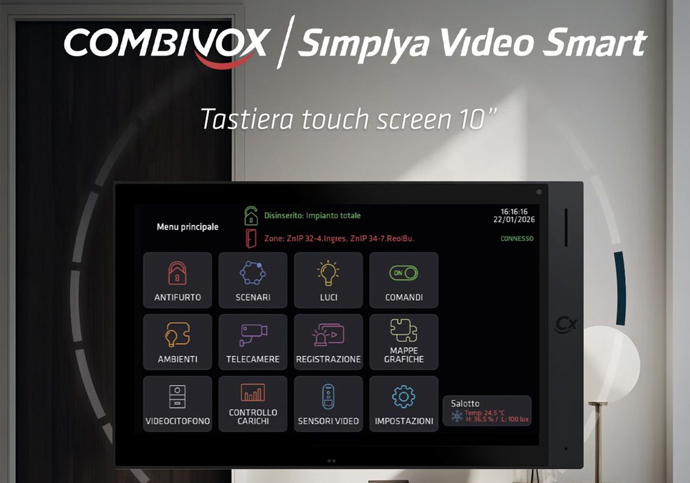 Nuova tastiera Simplya Video Smart 10